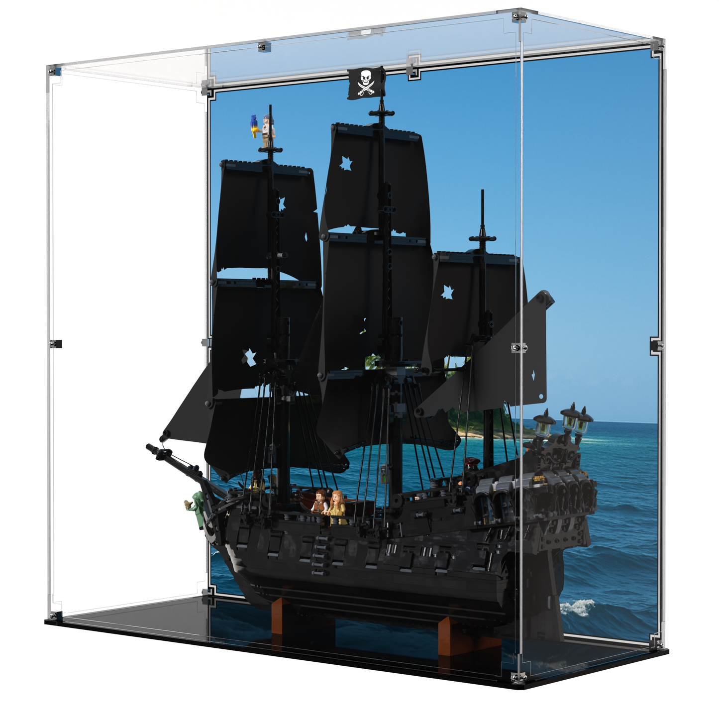 Display Case For LEGO Icons Captain Jack Sparrow's Pirate Ship 10365