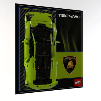 Wall Display Panel For LEGO® Technic Lamborghini Huracán Tecnica 42161